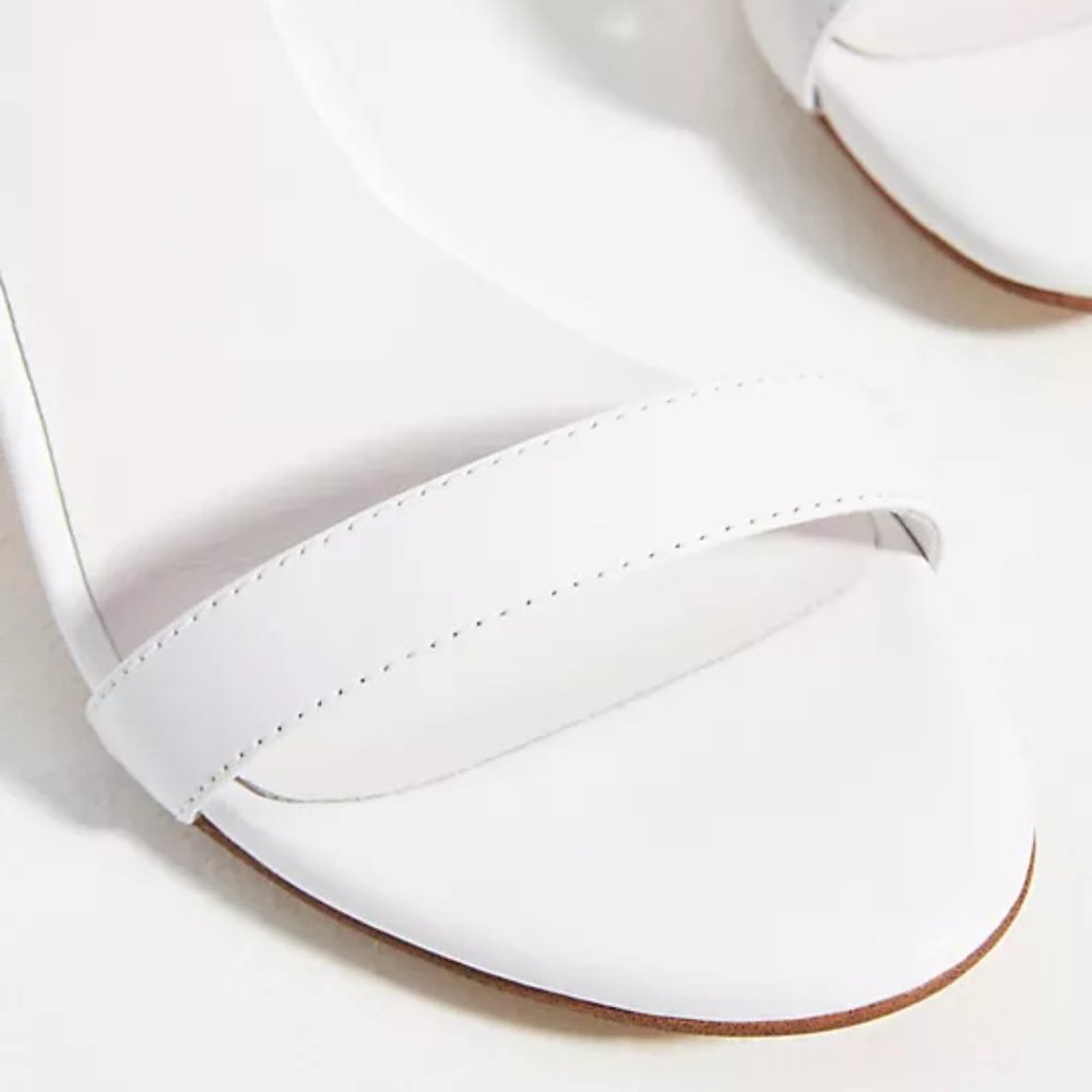 Jeffrey Campbell | Abstract Wood Heel Leather Sandal | NWT - Picture 4 of 5